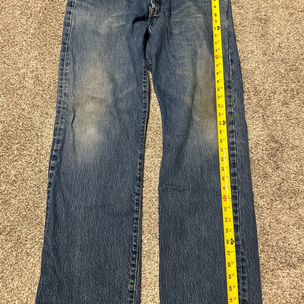 VTG Levis 501 Jeans‎ Mens 40x34 Blue Straight Button Fly Medium Wash Y2K Denim * - Picture 9 of 12